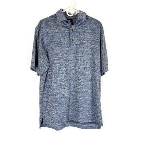 FootJoy Men's ProDry Performance Polo Shirt Blue Heathered M (logo)
